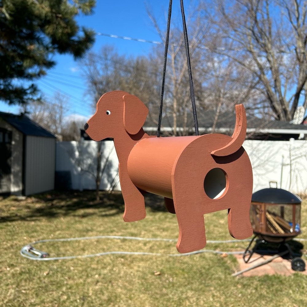 Handmade Dachshund Birdhouse